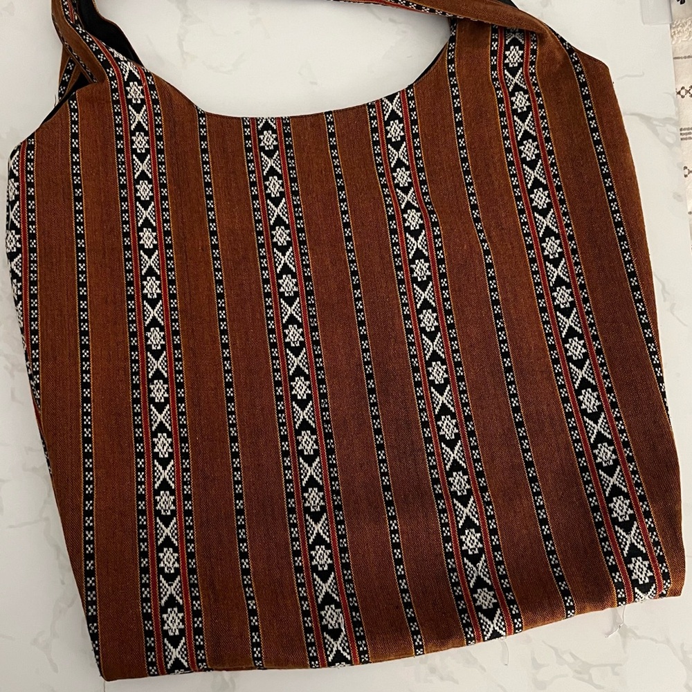 Vintage Cynthia Vincent Aztec Tribal Print Boho Classic Shopper Shoulder Bag - Picture 2 of 9
